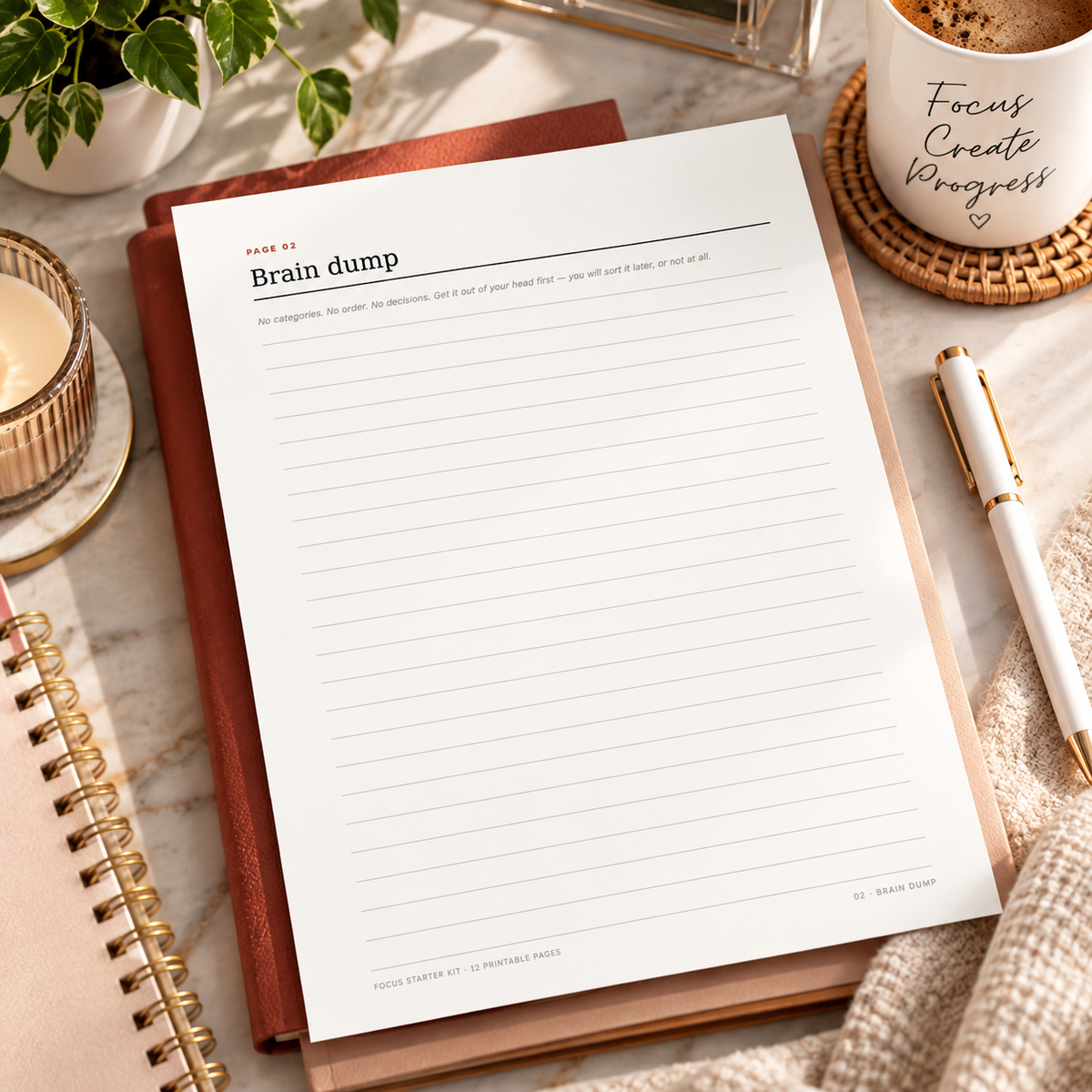 ADHD Planner Printable | Focus Starter Kit