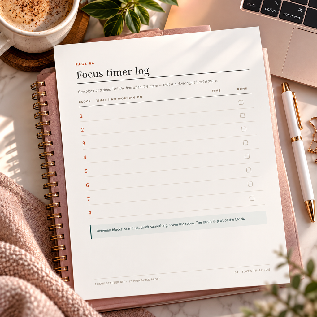 ADHD Planner Printable | Focus Starter Kit