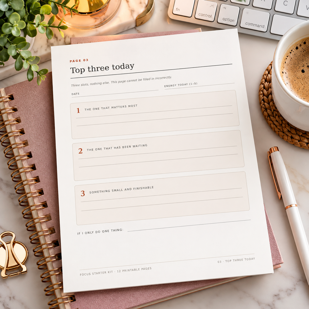 ADHD Planner Printable | Focus Starter Kit