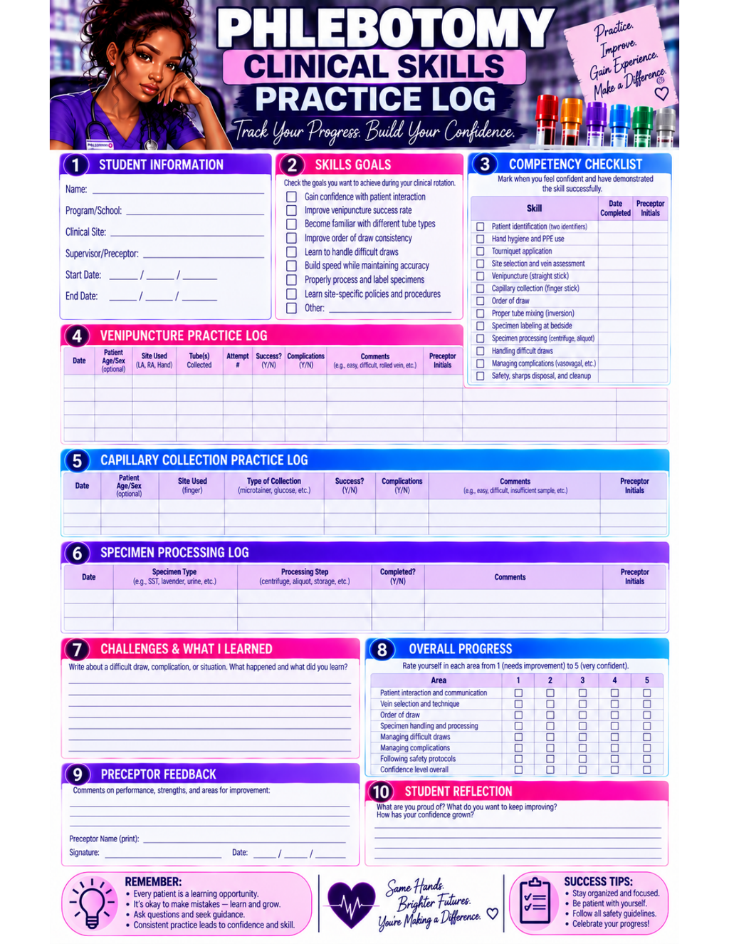 Clinical Skills Practice Log preview
